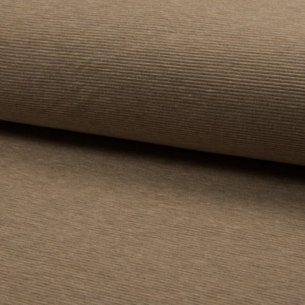 Ottoman-Rib-Jersey Jersey beige melange